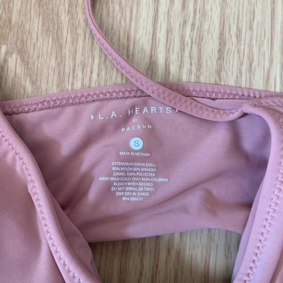 L. A. Hearts by PacSun Light Rose Pink 2 Piece Cheeky Bikini Size Small - Picture 6 of 7